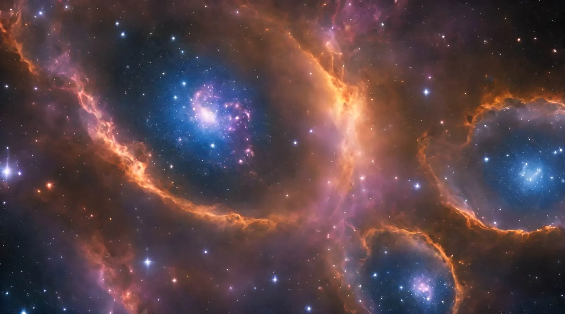 Celestial Nebula Wonders Space Backdrop